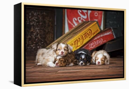 We Drank it All-Santa?s Workshop-Framed Premier Image Canvas