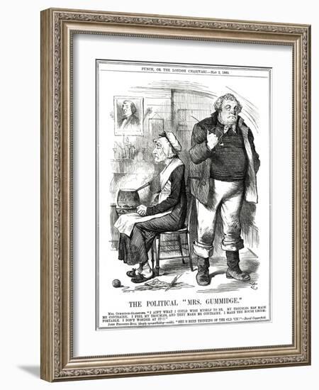 We Gladstone, Gummidge-John Tenniel-Framed Art Print