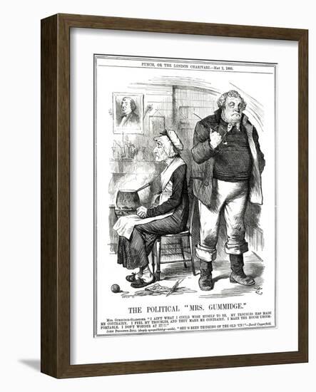 We Gladstone, Gummidge-John Tenniel-Framed Art Print