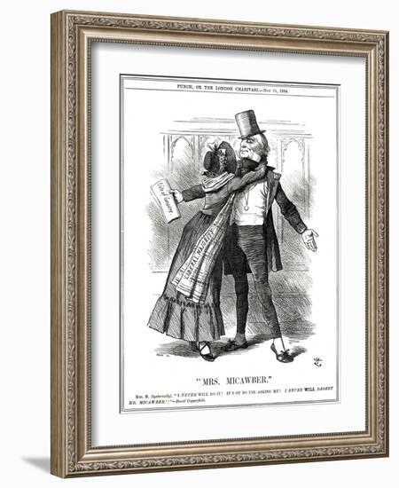 We Gladstone, Micawber-John Tenniel-Framed Art Print