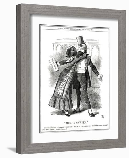 We Gladstone, Micawber-John Tenniel-Framed Art Print