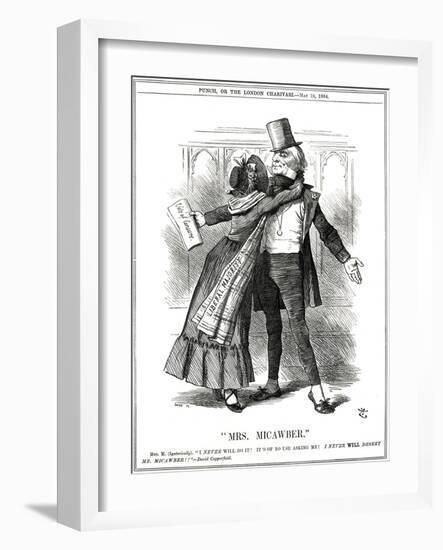 We Gladstone, Micawber-John Tenniel-Framed Art Print