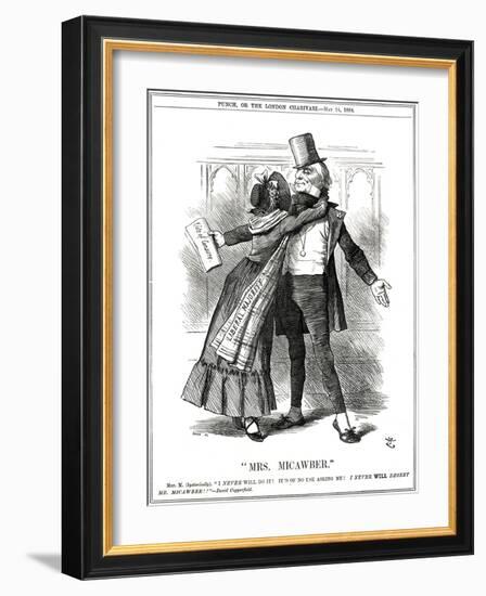 We Gladstone, Micawber-John Tenniel-Framed Art Print