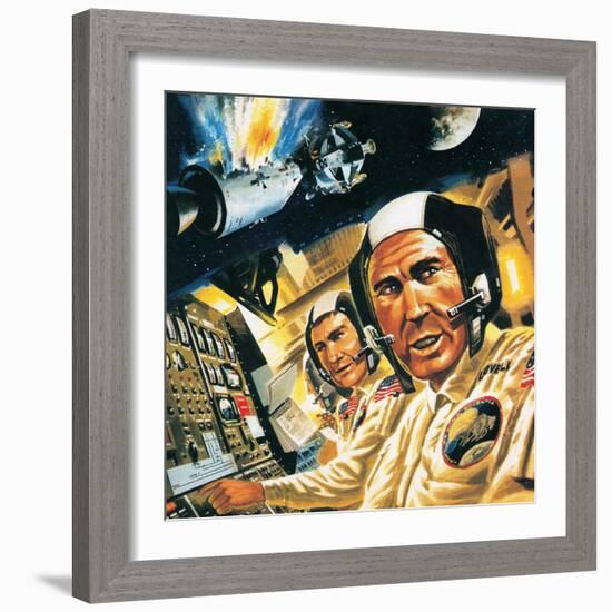 We Have a Problem Here! What Went Wrong with Apollo 13-Wilf Hardy-Framed Giclee Print