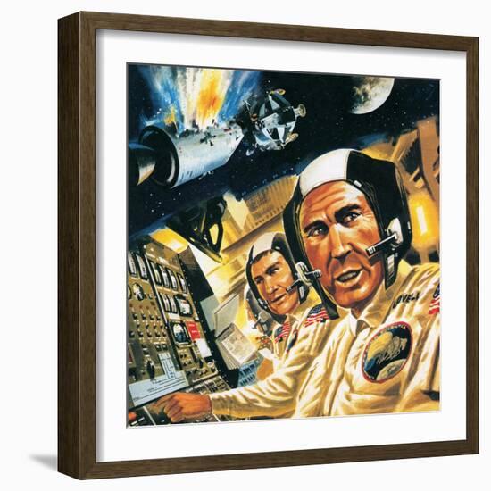 We Have a Problem Here! What Went Wrong with Apollo 13-Wilf Hardy-Framed Giclee Print