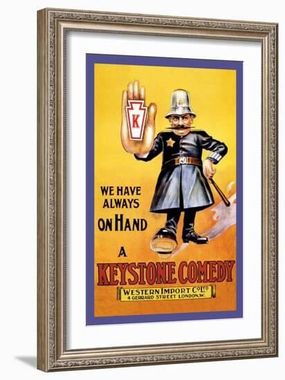 We Have Always on Hand a Keystone Comedy: Western Import Company-null-Framed Art Print