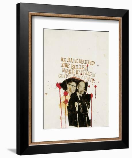 We Have Decided the Bullet Must Have Been Going Very Fast-Jean-Michel Basquiat-Framed Giclee Print