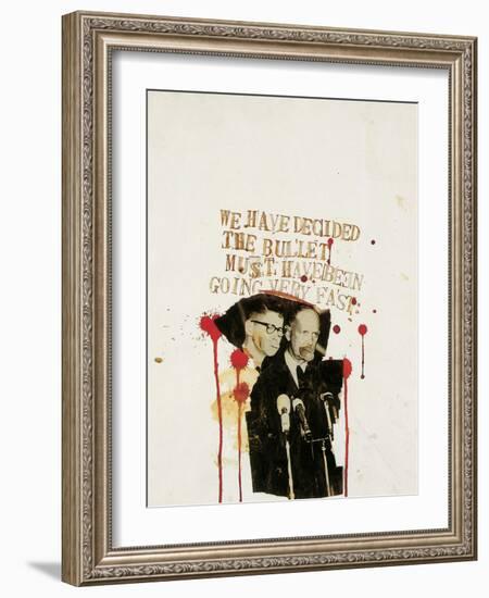 We Have Decided the Bullet Must Have Been Going Very Fast-Jean-Michel Basquiat-Framed Giclee Print