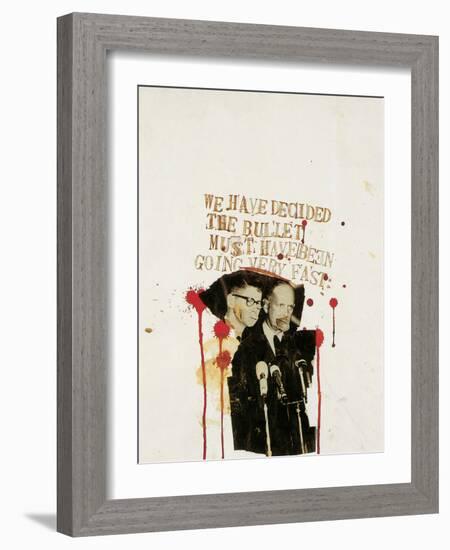 We Have Decided the Bullet Must Have Been Going Very Fast-Jean-Michel Basquiat-Framed Giclee Print