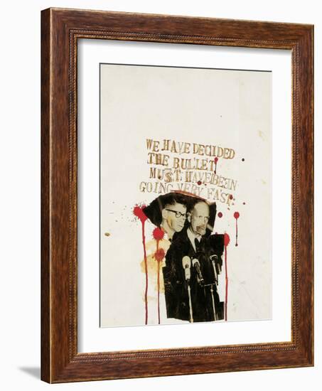 We Have Decided the Bullet Must Have Been Going Very Fast-Jean-Michel Basquiat-Framed Giclee Print