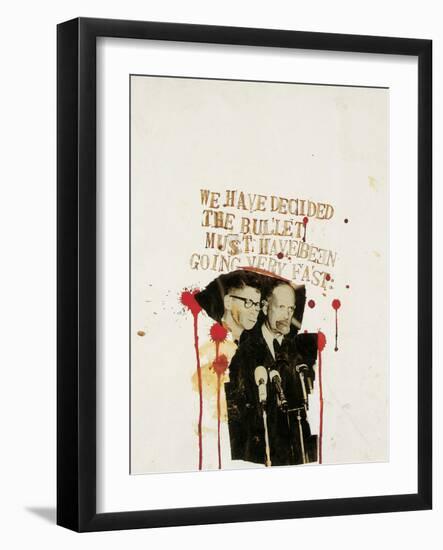 We Have Decided the Bullet Must Have Been Going Very Fast-Jean-Michel Basquiat-Framed Giclee Print