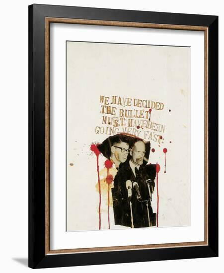 We Have Decided the Bullet Must Have Been Going Very Fast-Jean-Michel Basquiat-Framed Giclee Print