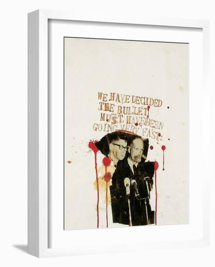 We Have Decided the Bullet Must Have Been Going Very Fast-Jean-Michel Basquiat-Framed Giclee Print