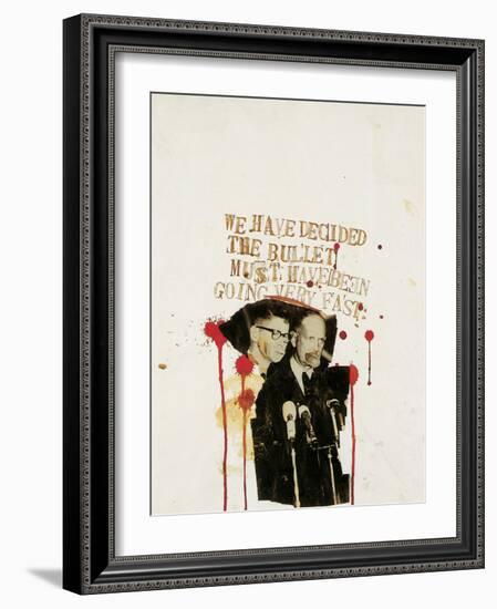 We Have Decided the Bullet Must Have Been Going Very Fast-Jean-Michel Basquiat-Framed Giclee Print