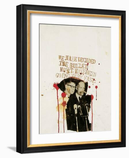 We Have Decided the Bullet Must Have Been Going Very Fast-Jean-Michel Basquiat-Framed Giclee Print