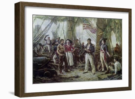 We Have Met the Enemy and They Are Ours, 1813-Jean Leon Gerome Ferris-Framed Giclee Print