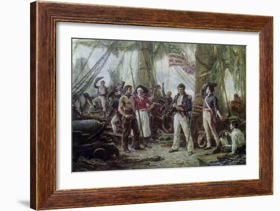 We Have Met the Enemy and They Are Ours, 1813-Jean Leon Gerome Ferris-Framed Giclee Print
