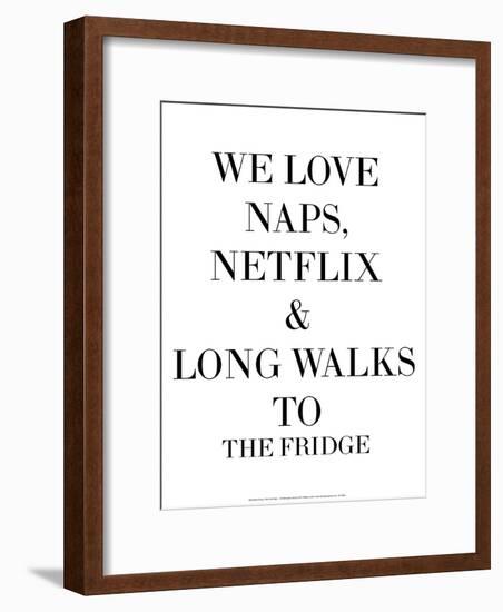 We Love Naps…-Retrospect Group-Framed Art Print