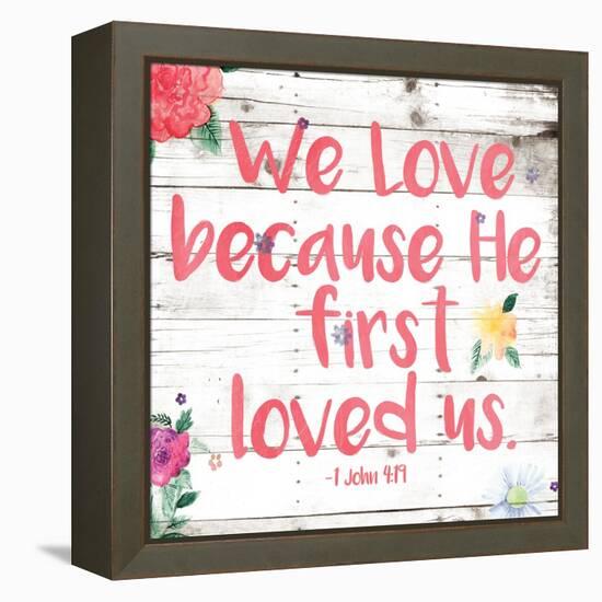 We Love-Jace Grey-Framed Stretched Canvas