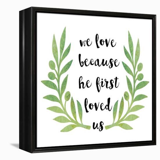 We Love-Erin Clark-Framed Premier Image Canvas