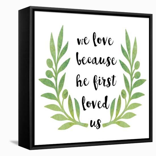 We Love-Erin Clark-Framed Premier Image Canvas