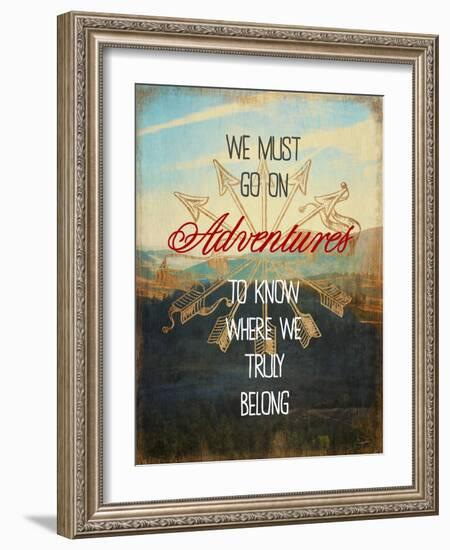 We Must Go on Adventures-Evangeline Taylor-Framed Art Print