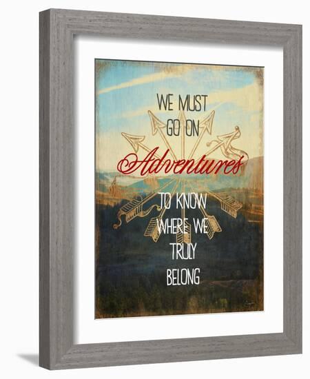 We Must Go on Adventures-Evangeline Taylor-Framed Art Print