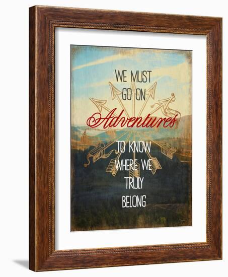 We Must Go on Adventures-Evangeline Taylor-Framed Art Print