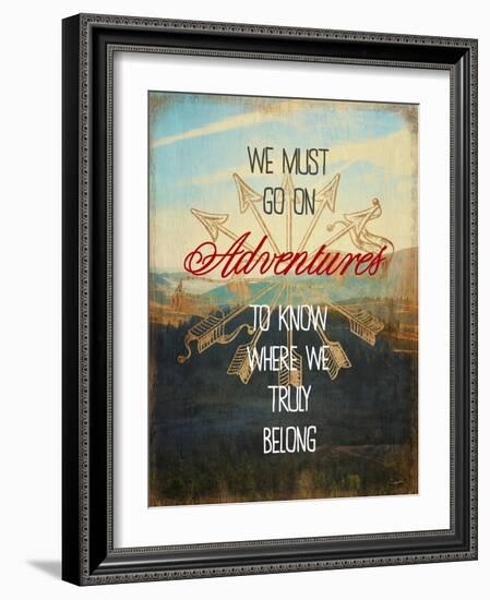 We Must Go on Adventures-Evangeline Taylor-Framed Art Print