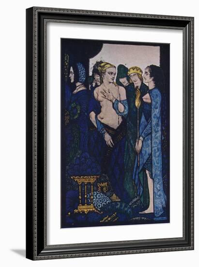 'We Named Lucrezia Crivelli and Titian's Lady', c1910-Harry Clarke-Framed Giclee Print