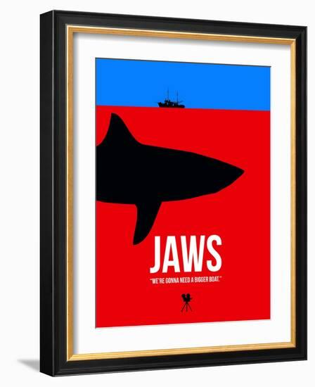 We Need a Bigger Boat-David Brodsky-Framed Art Print