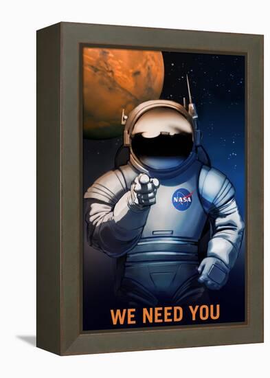 We Need You-NASA-Framed Stretched Canvas