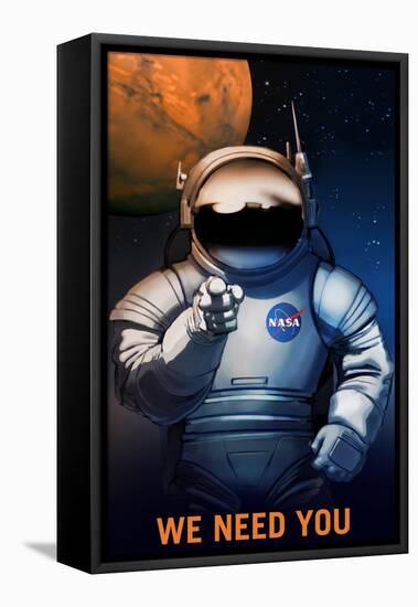 We Need You-NASA-Framed Stretched Canvas