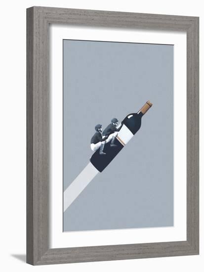 We ride until dawn-Maarten Leon-Framed Giclee Print