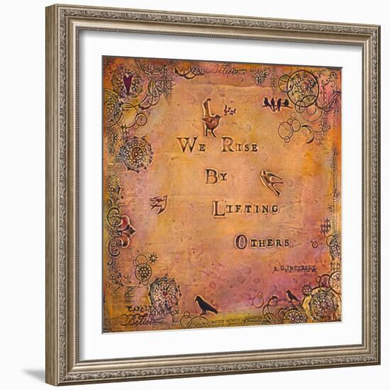 We Rise by Lifting Others-Carolyn Kinnison-Framed Art Print