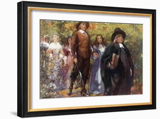 We Started in Proper Order, Therefore, as Our Practice Is, First, the Parson-Addison Thomas Millar-Framed Giclee Print