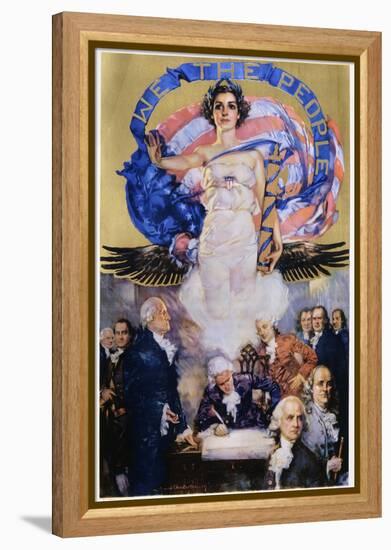 We the People Poster-Howard Chandler Christy-Framed Premier Image Canvas