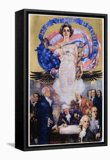 We the People Poster-Howard Chandler Christy-Framed Premier Image Canvas