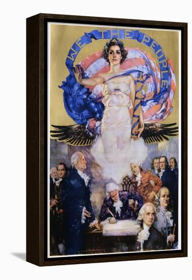 We the People Poster-Howard Chandler Christy-Framed Premier Image Canvas