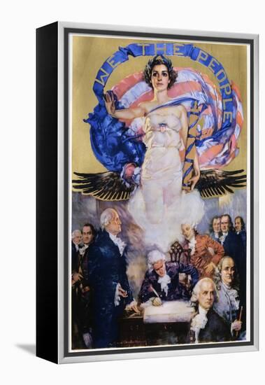 We the People Poster-Howard Chandler Christy-Framed Premier Image Canvas