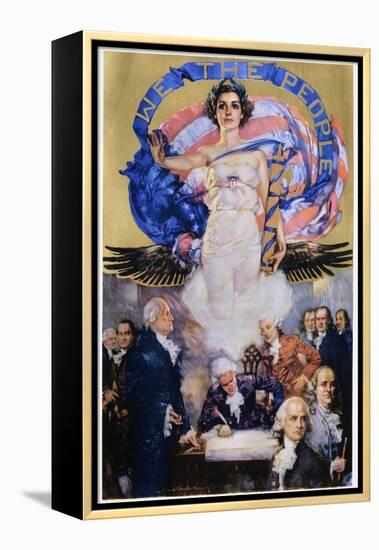 We the People Poster-Howard Chandler Christy-Framed Premier Image Canvas