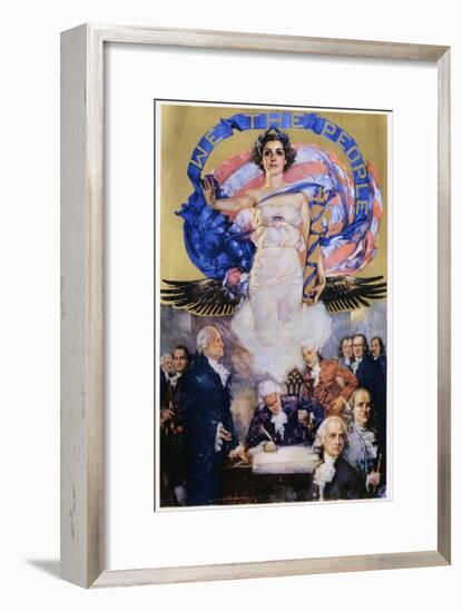 We the People Poster-Howard Chandler Christy-Framed Giclee Print