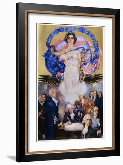 We the People Poster-Howard Chandler Christy-Framed Giclee Print