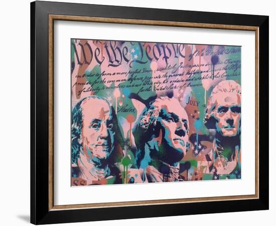 We The People-Abstract Graffiti-Framed Giclee Print
