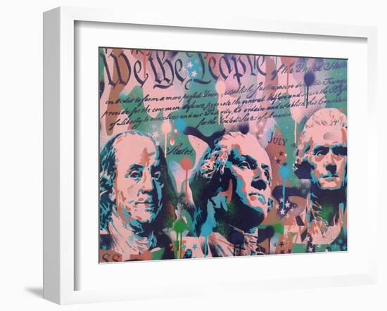 We The People-Abstract Graffiti-Framed Giclee Print