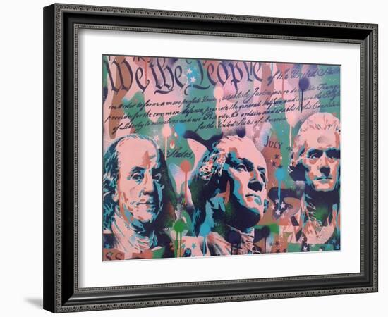 We The People-Abstract Graffiti-Framed Giclee Print