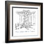 "We used your unsold copies to build a tree, but it's not the same." - New Yorker Cartoon-Robert Leighton-Framed Premium Giclee Print