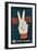 We Vote, Glove with V Sign Poster-null-Framed Giclee Print