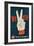 We Vote, Glove with V Sign-null-Framed Art Print