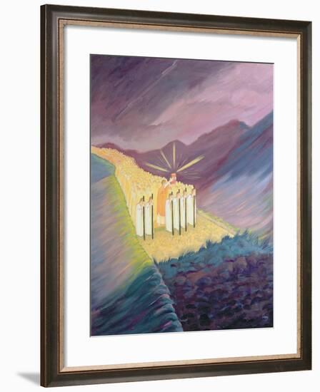 We Walk in the Sacred Tradition, Guided by the Bible and the Teaching of the Church, 1995-Elizabeth Wang-Framed Giclee Print